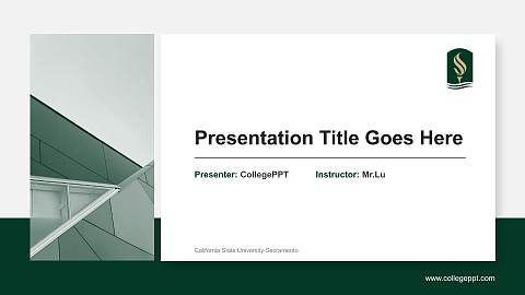 California State University-Sacramento General Purpose PPT Template