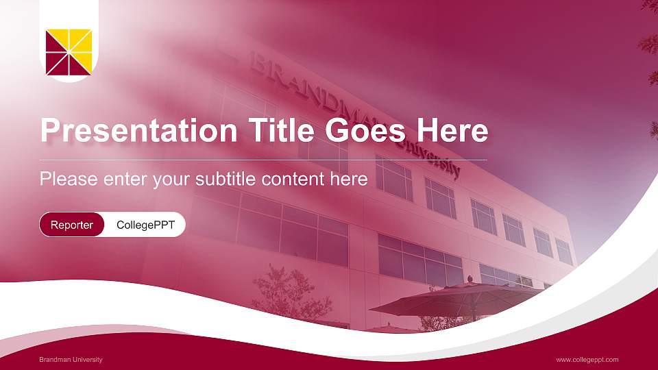 Brandman University Lecture Sharing and Networking Event PPT Template16:9 ratio PPT effect preview image