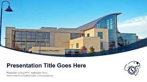 California State University-Monterey Bay Course/Courseware Creation PPT Template