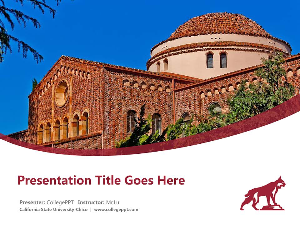 California State University-Chico Course/Courseware Creation PPT Template4:3 ratio PPT effect preview image5