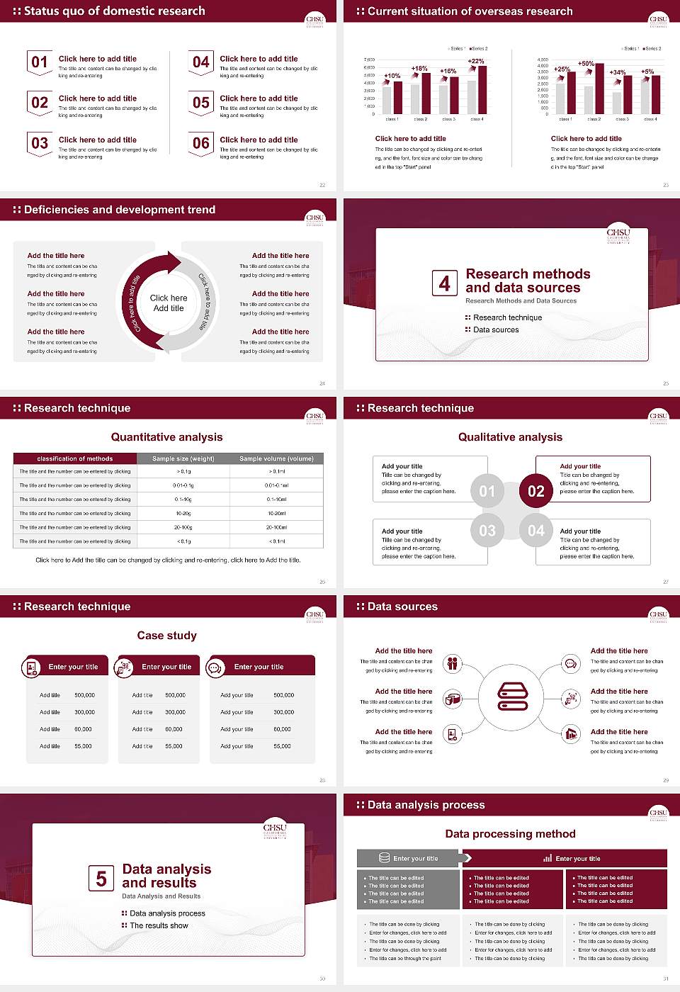 California Health Sciences University Graduation Thesis Defense PPT Template16:9 ratio PPT effect preview image4