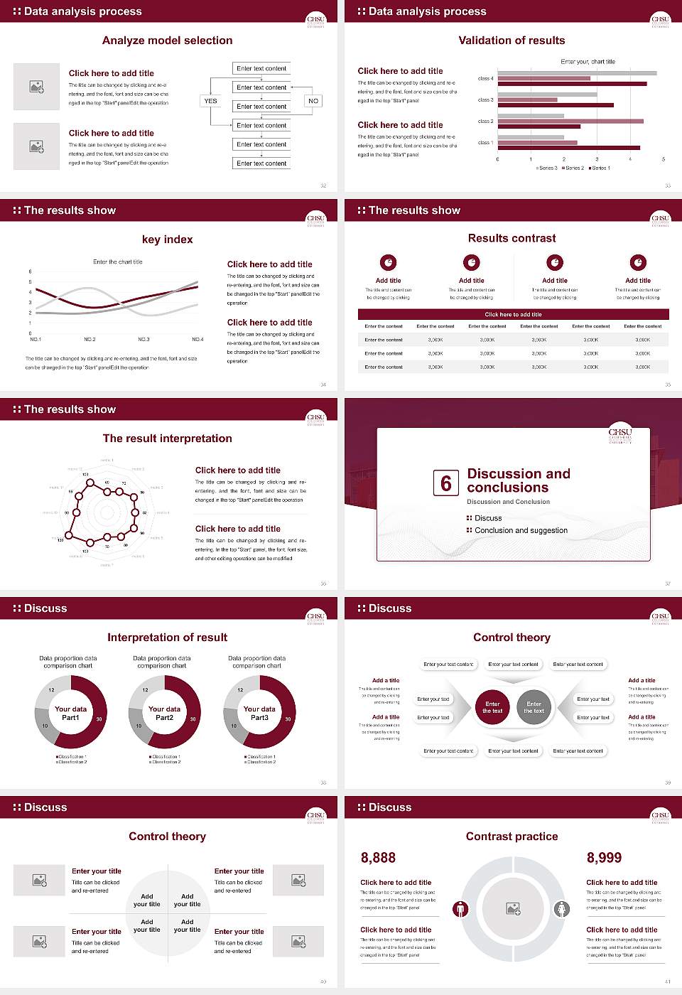 California Health Sciences University Graduation Thesis Defense PPT Template16:9 ratio PPT effect preview image5
