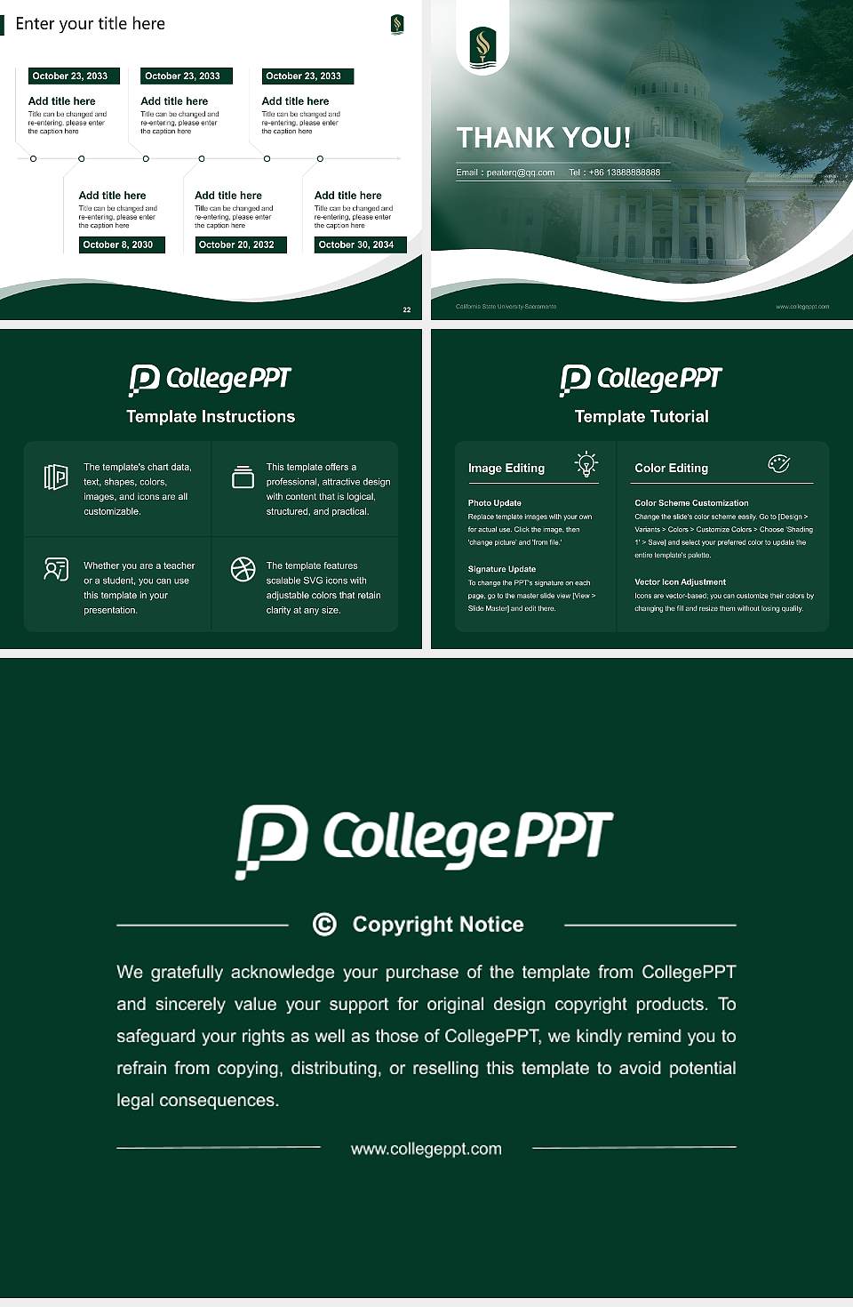 California State University-Sacramento Lecture Sharing and Networking Event PPT Template4:3 ratio PPT effect preview image4