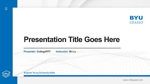 Brigham Young University-Idaho Thesis Proposal/Graduation Defense PPT Template