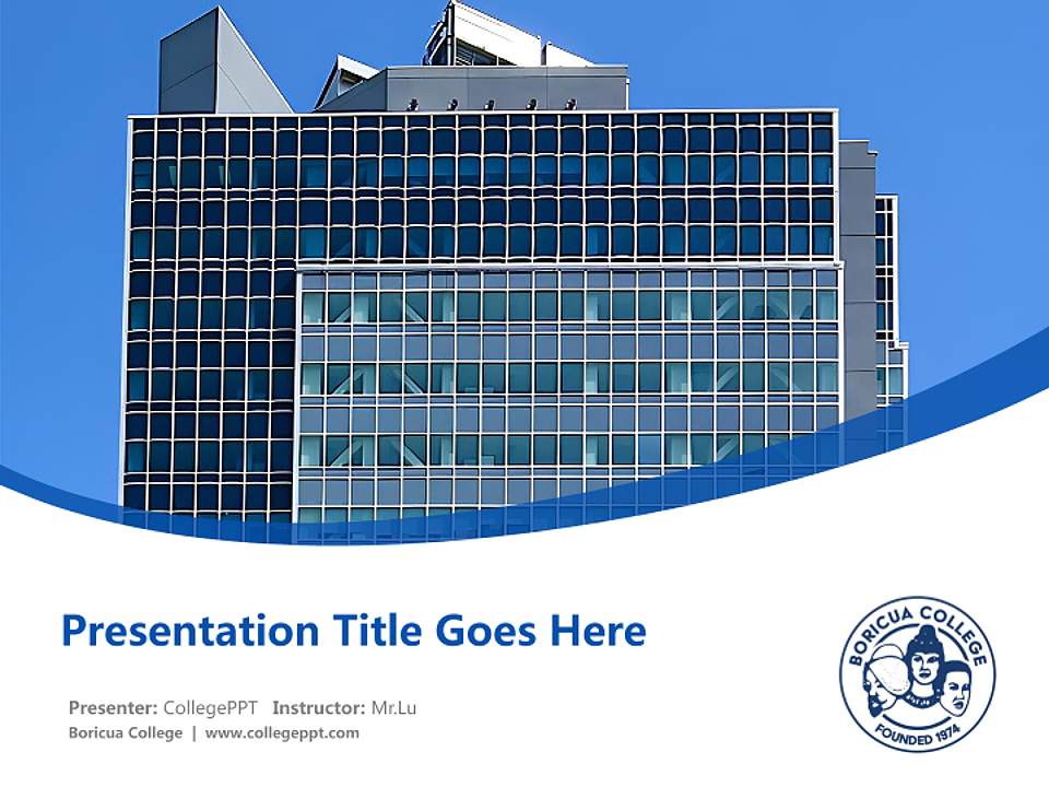 Boricua College Course/Courseware Creation PPT Template4:3 ratio PPT effect preview image5