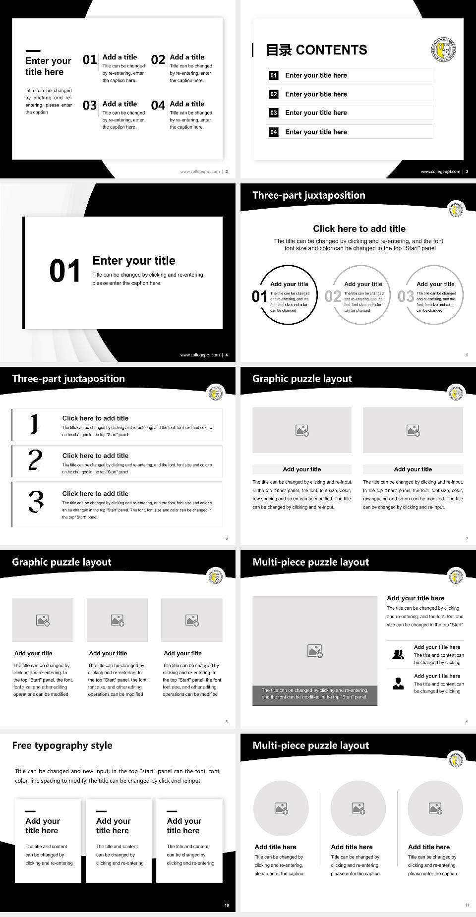 Bryn Mawr College Academic Presentation/Research Findings Report PPT Template4:3 ratio PPT effect preview image2