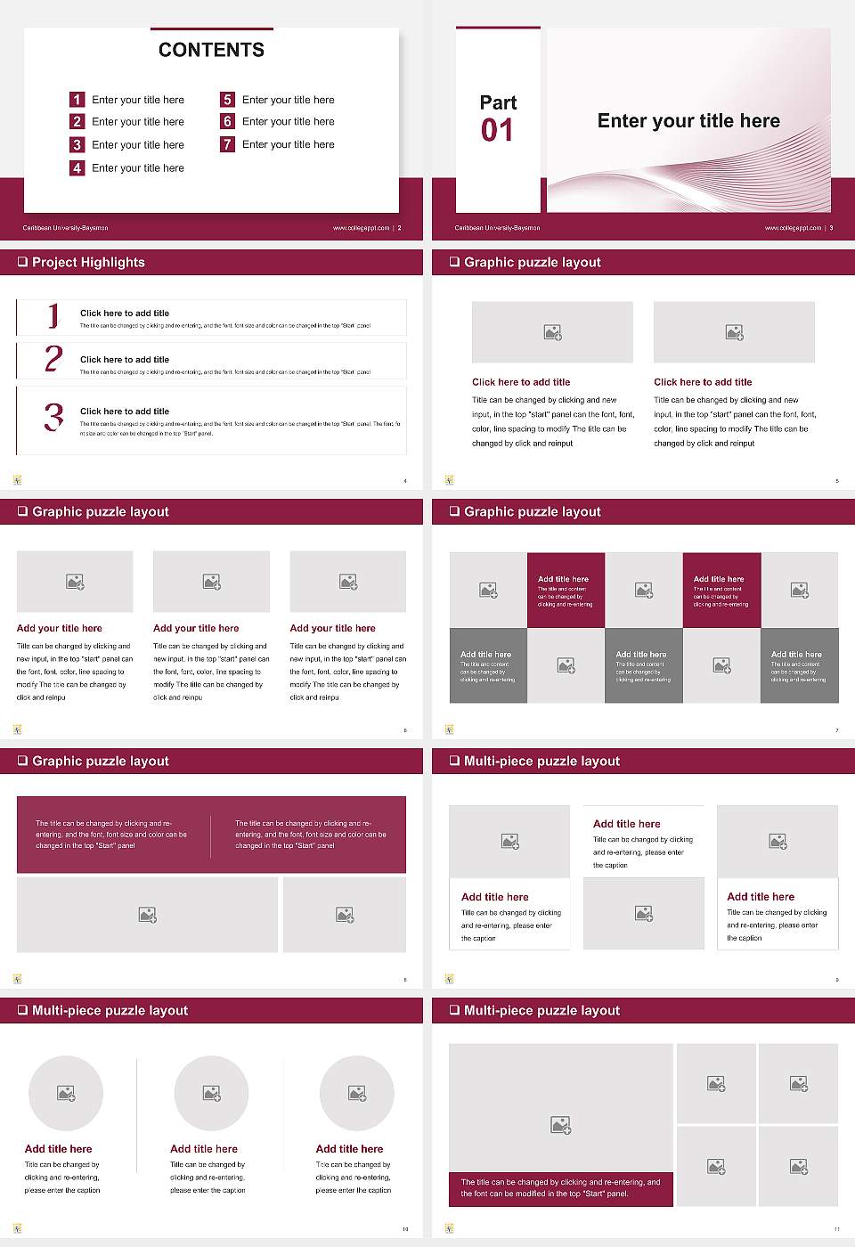 Caribbean University-Bayamon General Purpose PPT Template16:9 ratio PPT effect preview image2
