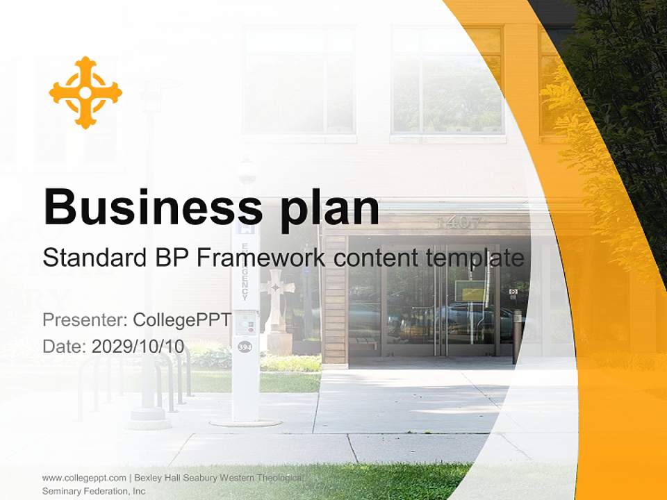 Bexley Hall Seabury Western Theological Seminary Federation, Inc Competition/Entrepreneurship Contest PPT Template4:3 ratio PPT effect preview image9