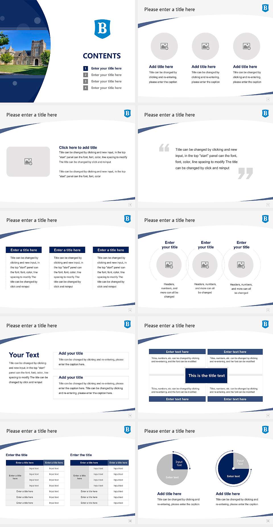 Berry College Course/Courseware Creation PPT Template4:3 ratio PPT effect preview image2
