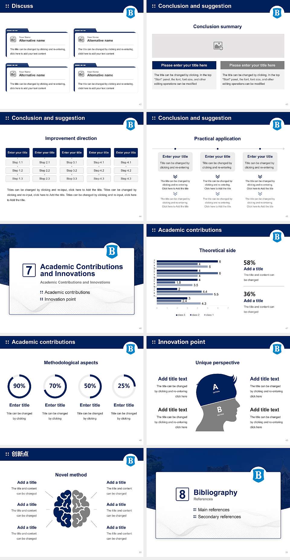 Berry College Graduation Thesis Defense PPT Template4:3 ratio PPT effect preview image6