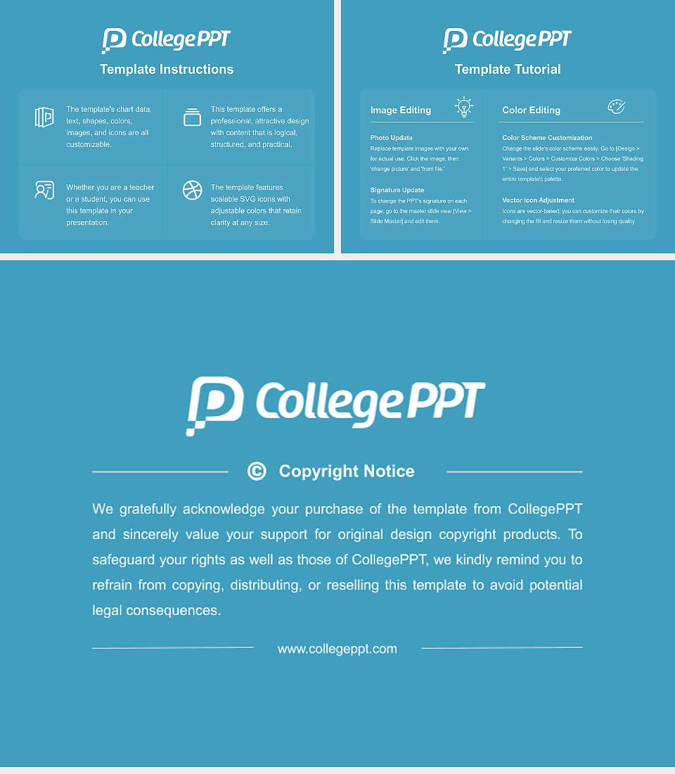 Carrington College Course/Courseware Creation PPT Template4:3 ratio PPT effect preview image5