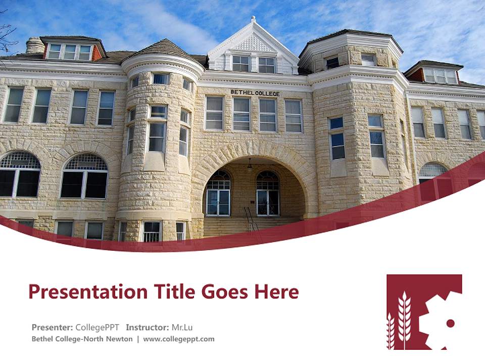 Bethel College-North Newton Course/Courseware Creation PPT Template4:3 ratio PPT effect preview image5