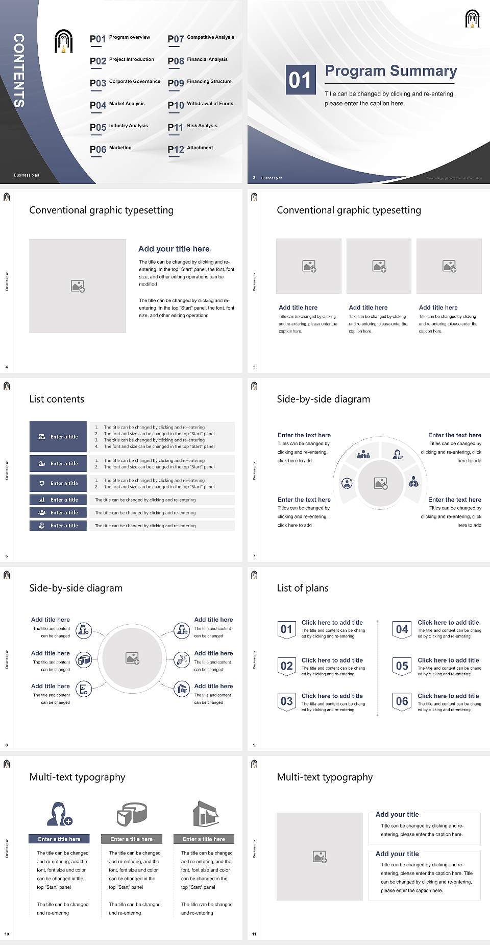 Brenau University Competition/Entrepreneurship Contest PPT Template4:3 ratio PPT effect preview image2