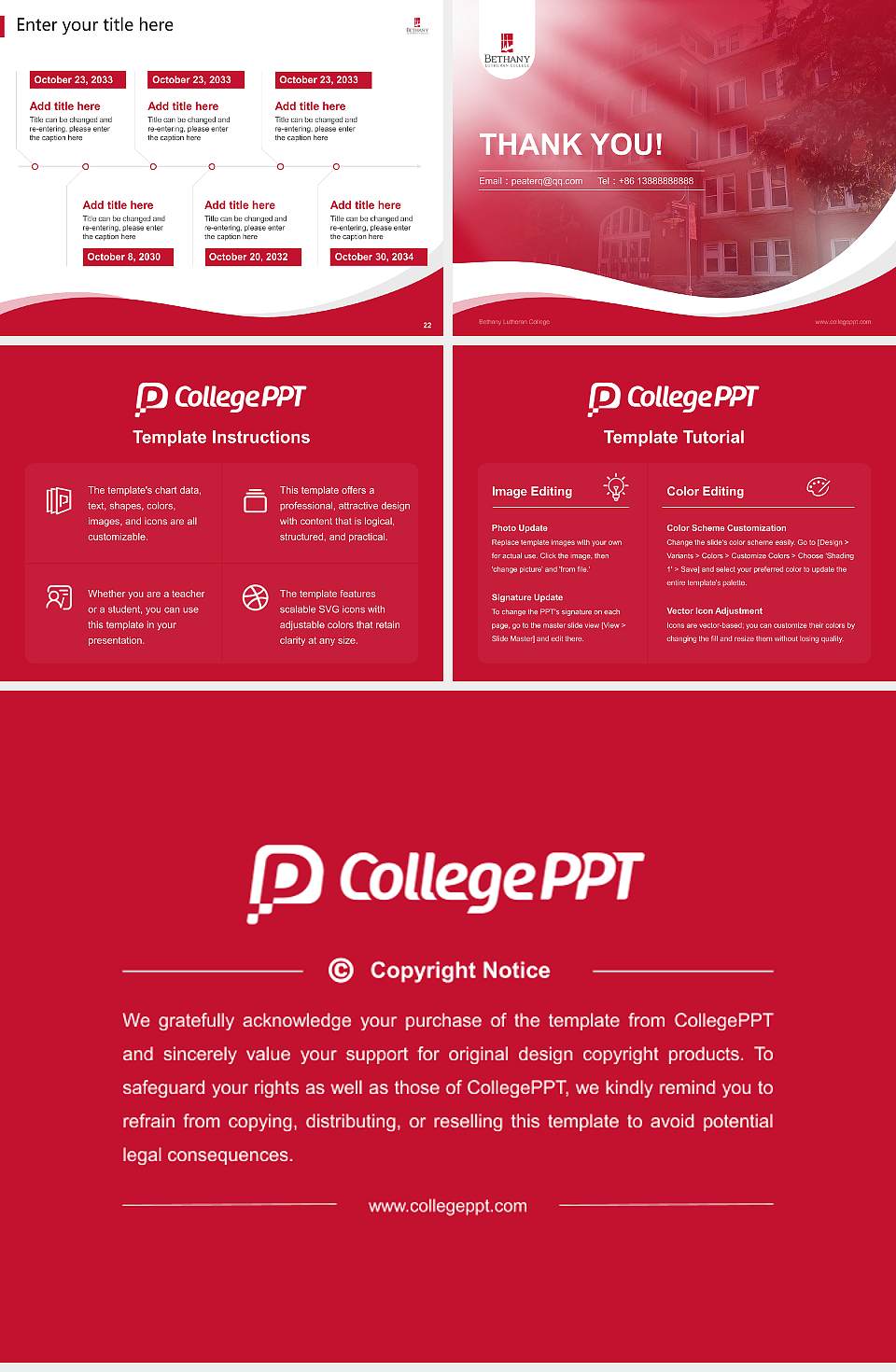 Bethany Lutheran College Lecture Sharing and Networking Event PPT Template4:3 ratio PPT effect preview image4