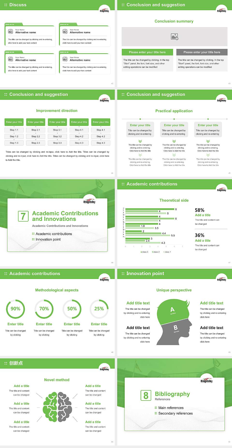 Bridgevalley Community & Technical College Graduation Thesis Defense PPT Template4:3 ratio PPT effect preview image6