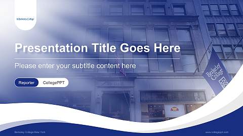 Berkeley College-New York Lecture Sharing and Networking Event PPT Template