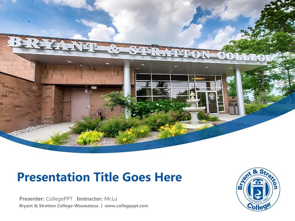 Bryant & Stratton College-Wauwatosa Course/Courseware Creation PPT Template4:3 ratio PPT effect preview image5