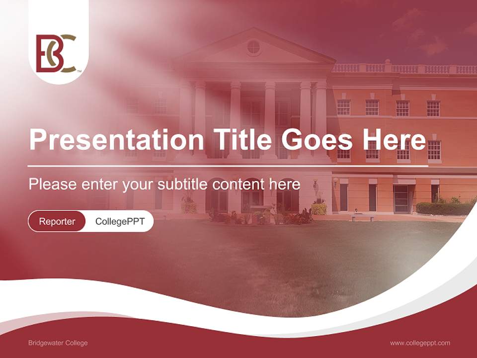 Bridgewater College Lecture Sharing and Networking Event PPT Template4:3 ratio PPT effect preview image4