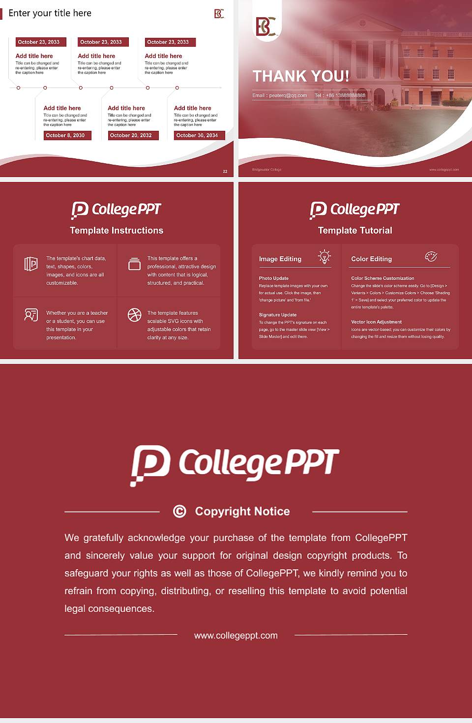 Bridgewater College Lecture Sharing and Networking Event PPT Template4:3 ratio PPT effect preview image4