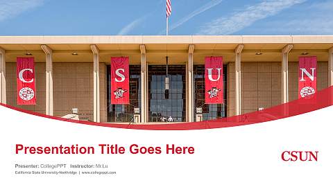California State University-Northridge Course/Courseware Creation PPT Template