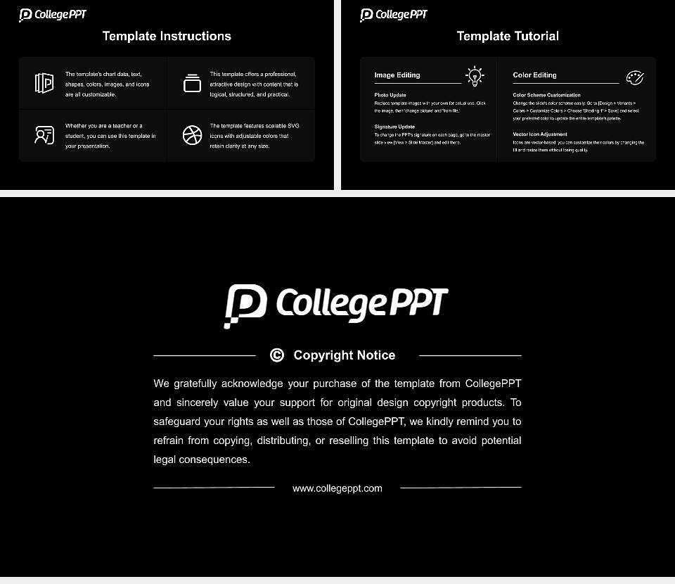Bowdoin College Academic Presentation/Research Findings Report PPT Template16:9 ratio PPT effect preview image5