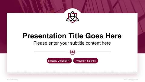Cairn University National Scholarship Defense PPT Template