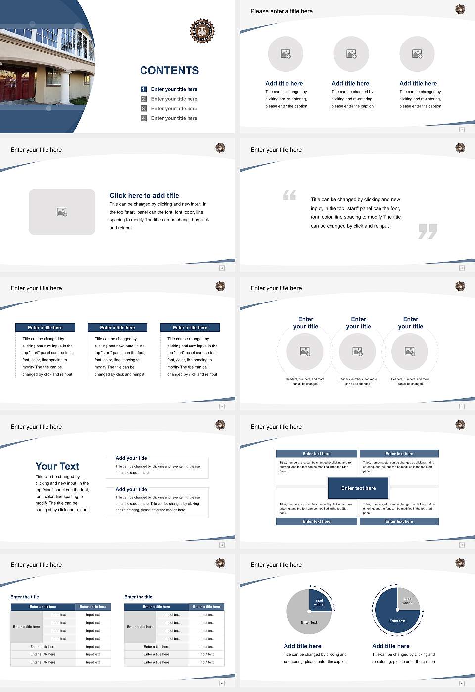 California Arts University Course/Courseware Creation PPT Template16:9 ratio PPT effect preview image2