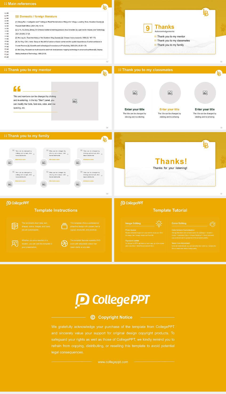 California State University-Long Beach Graduation Thesis Defense PPT Template16:9 ratio PPT effect preview image7