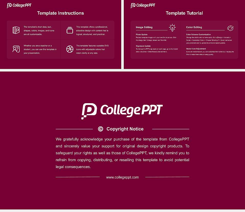 Cairn University Course/Courseware Creation PPT Template16:9 ratio PPT effect preview image5