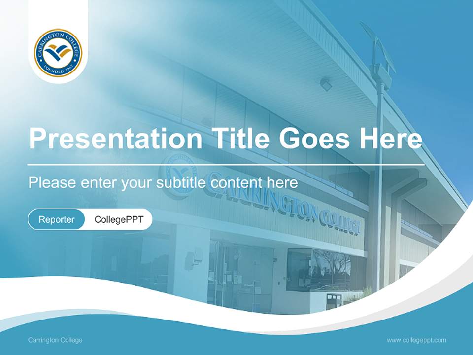 Carrington College Lecture Sharing and Networking Event PPT Template4:3 ratio PPT effect preview image4