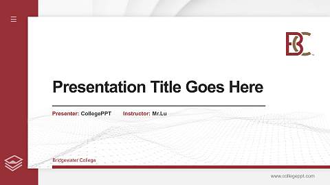 Bridgewater College Thesis Proposal/Graduation Defense PPT Template