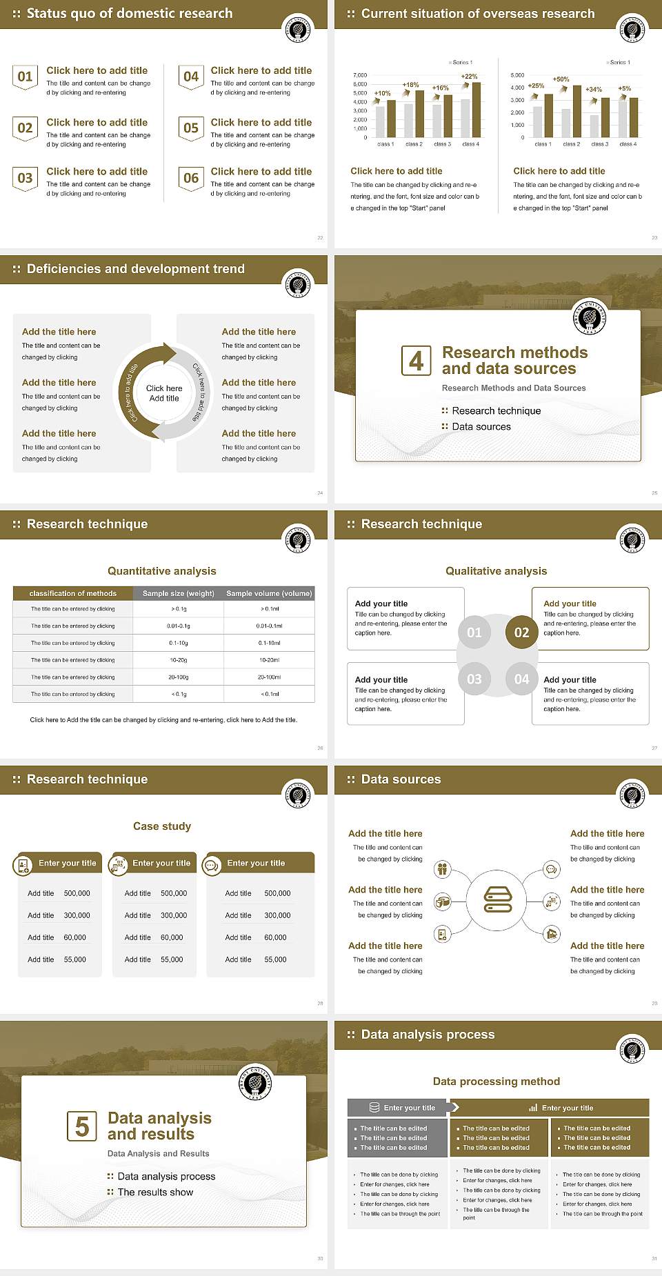 Bryant University Graduation Thesis Defense PPT Template4:3 ratio PPT effect preview image4