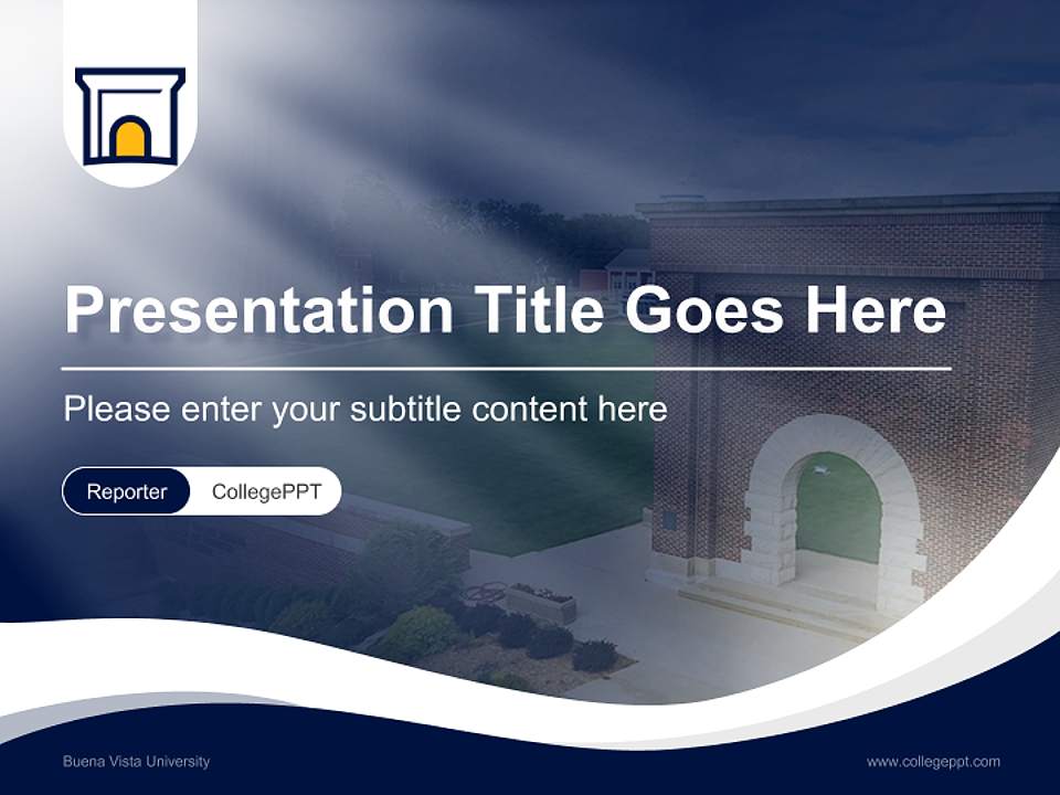 Buena Vista University Lecture Sharing and Networking Event PPT Template4:3 ratio PPT effect preview image4