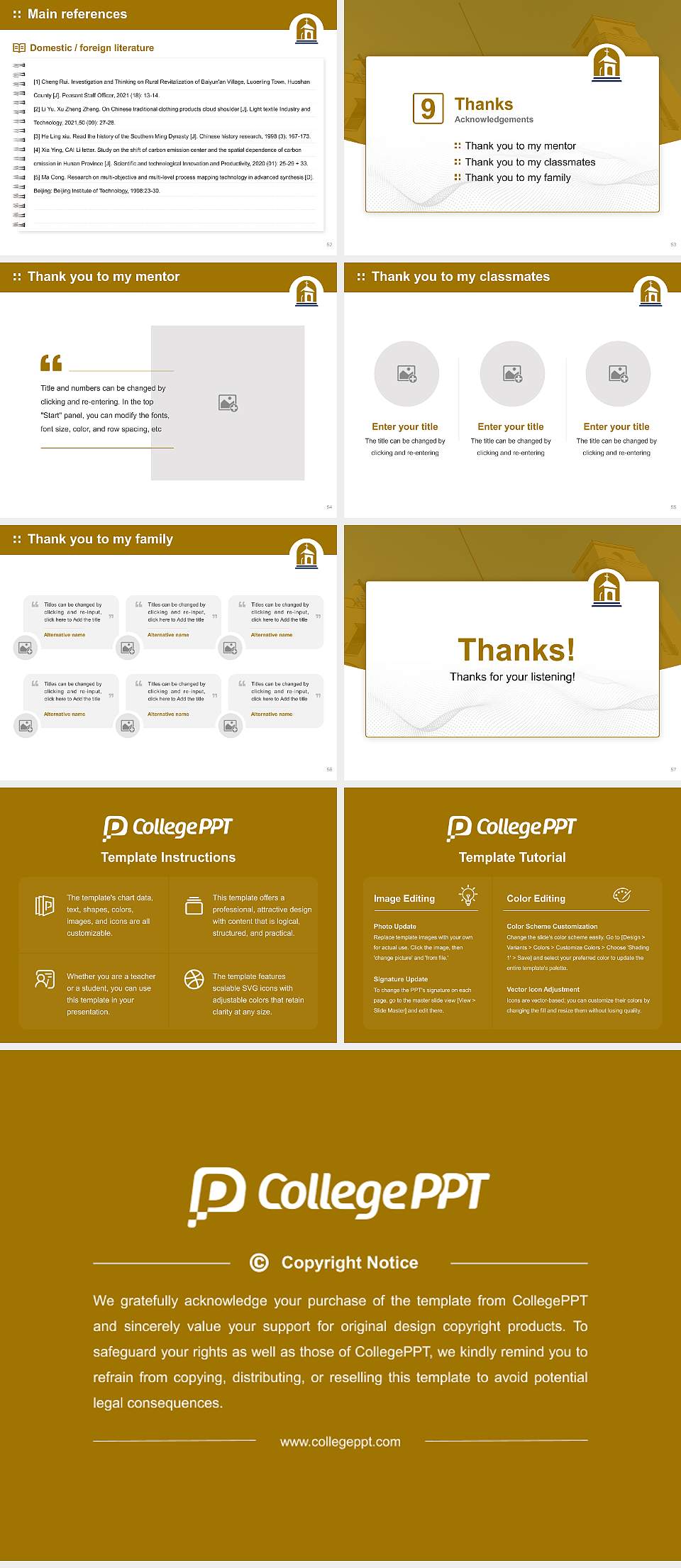California Baptist University Graduation Thesis Defense PPT Template4:3 ratio PPT effect preview image7