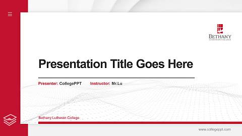 Bethany Lutheran College Thesis Proposal/Graduation Defense PPT Template