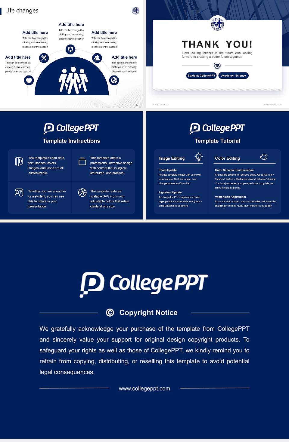Cabrini University National Scholarship Defense PPT Template4:3 ratio PPT effect preview image4