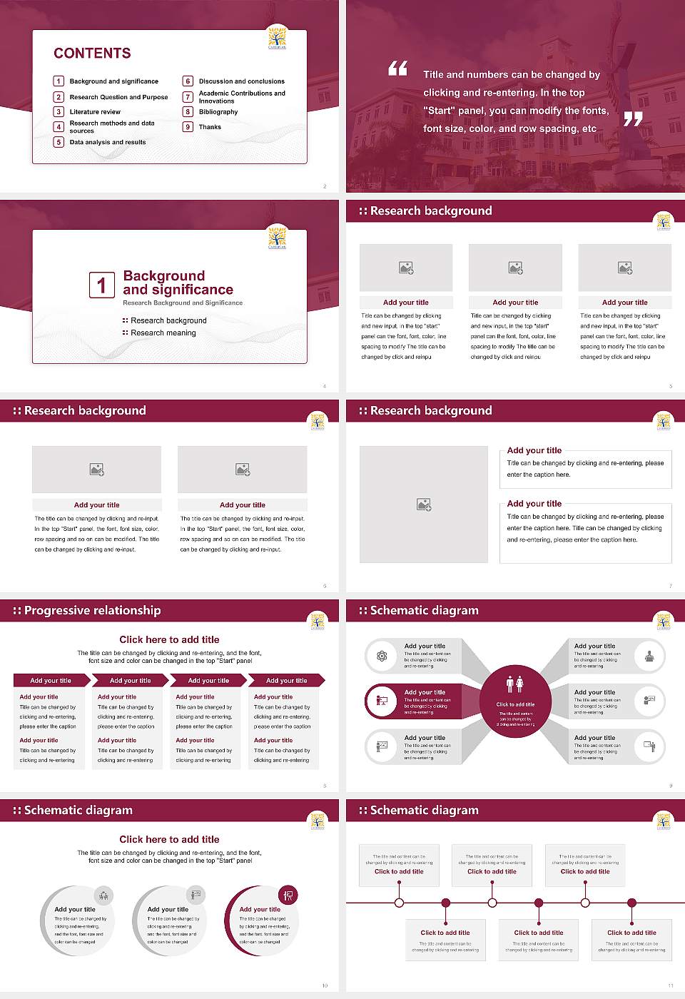 Caribbean University-Bayamon Graduation Thesis Defense PPT Template16:9 ratio PPT effect preview image2