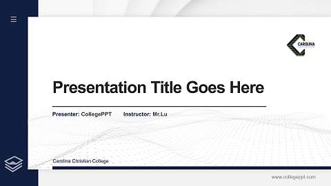 Carolina Christian College Thesis Proposal/Graduation Defense PPT Template