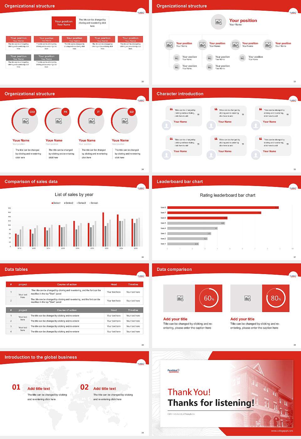 California University of Pennsylvania Academic Presentation/Research Findings Report PPT Template16:9 ratio PPT effect preview image4