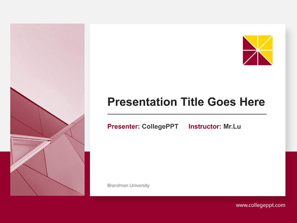 Brandman University General Purpose PPT Template4:3 ratio PPT effect preview image6