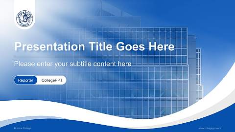 Boricua College Lecture Sharing and Networking Event PPT Template