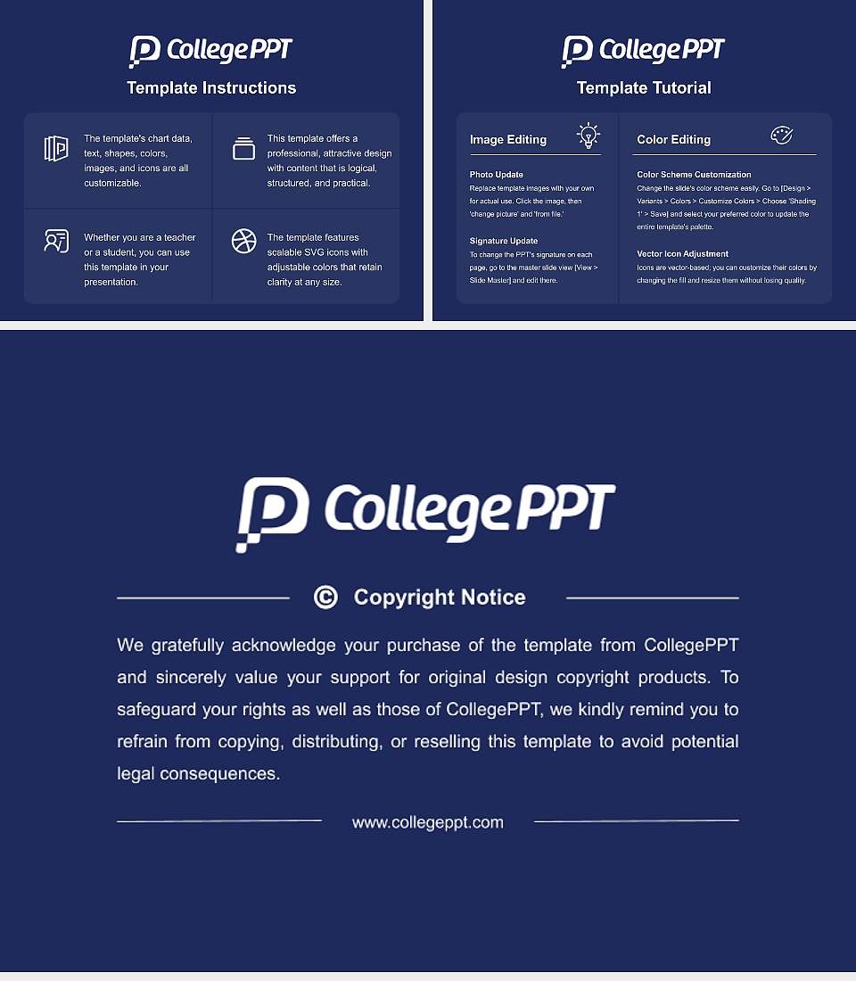 California State University-San Marcos Course/Courseware Creation PPT Template4:3 ratio PPT effect preview image5