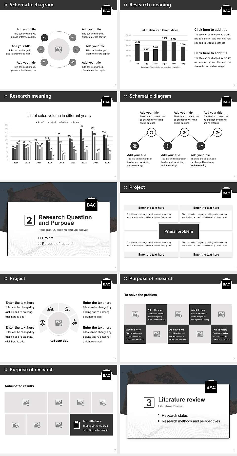 Boston Architectural College Graduation Thesis Defense PPT Template4:3 ratio PPT effect preview image3
