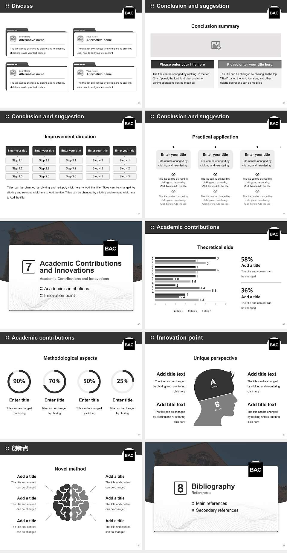 Boston Architectural College Graduation Thesis Defense PPT Template4:3 ratio PPT effect preview image6