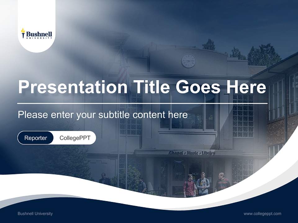 Bushnell University Lecture Sharing and Networking Event PPT Template4:3 ratio PPT effect preview image4