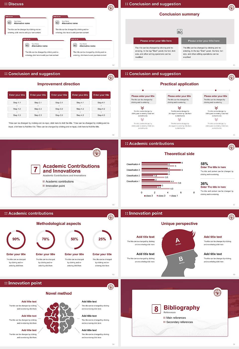 Calumet College of Saint Joseph Graduation Thesis Defense PPT Template16:9 ratio PPT effect preview image6