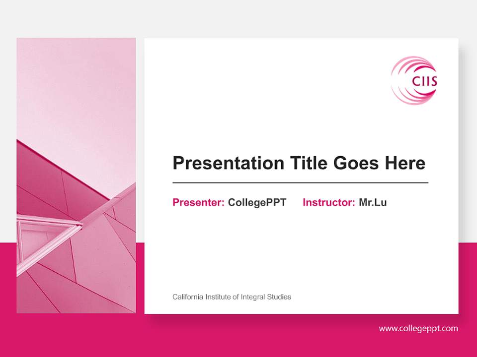 California Institute of Integral Studies General Purpose PPT Template4:3 ratio PPT effect preview image6