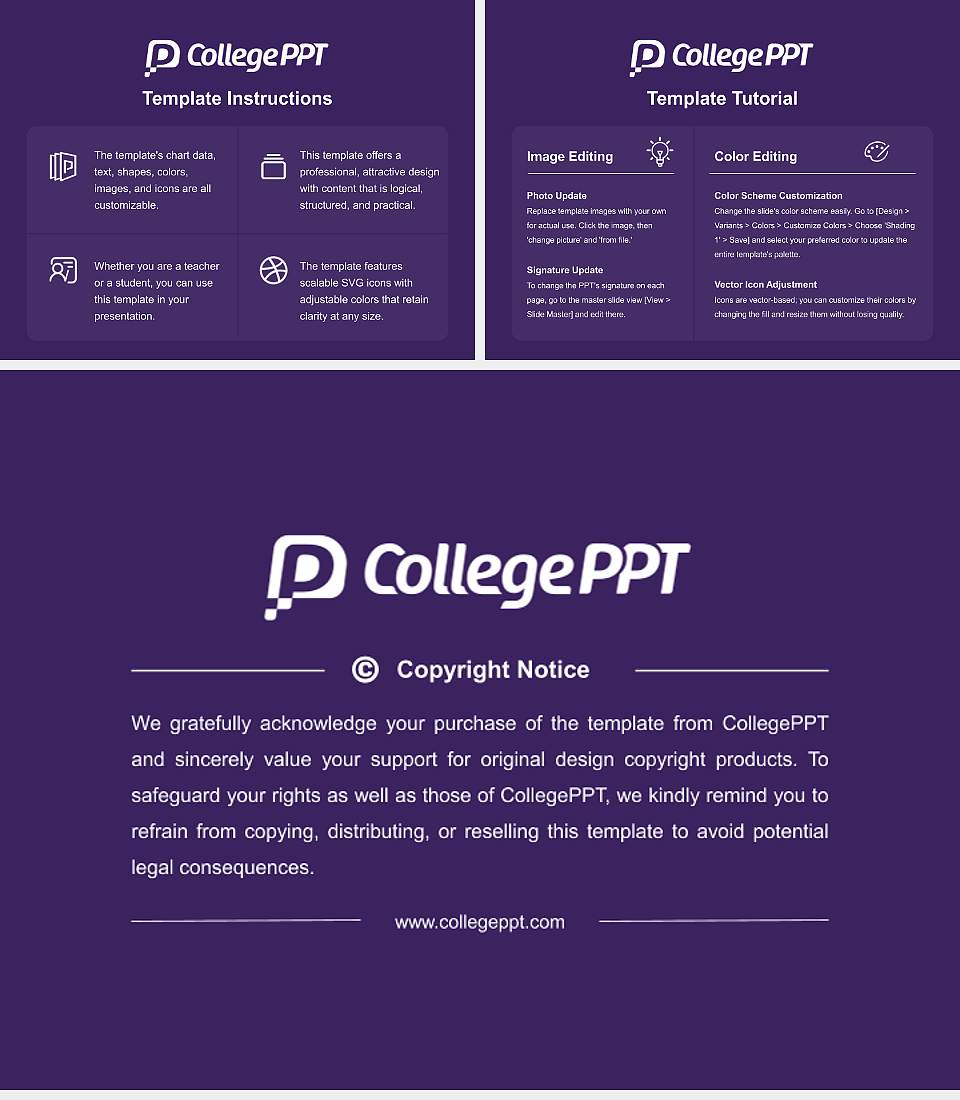 California Lutheran University Course/Courseware Creation PPT Template4:3 ratio PPT effect preview image5