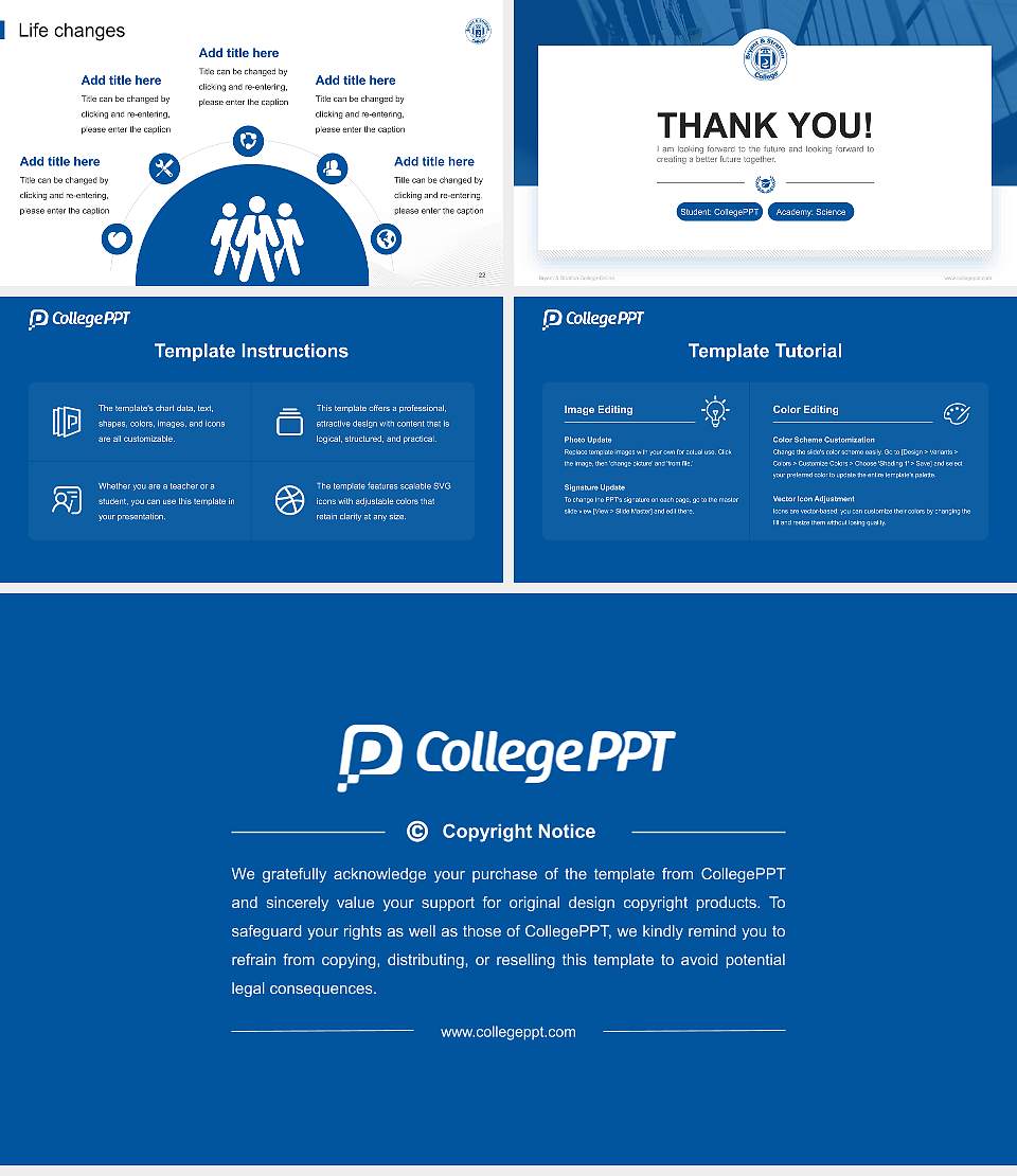 Bryant & Stratton College-Online National Scholarship Defense PPT Template16:9 ratio PPT effect preview image4