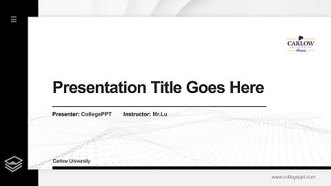 Carlow University Thesis Proposal/Graduation Defense PPT Template